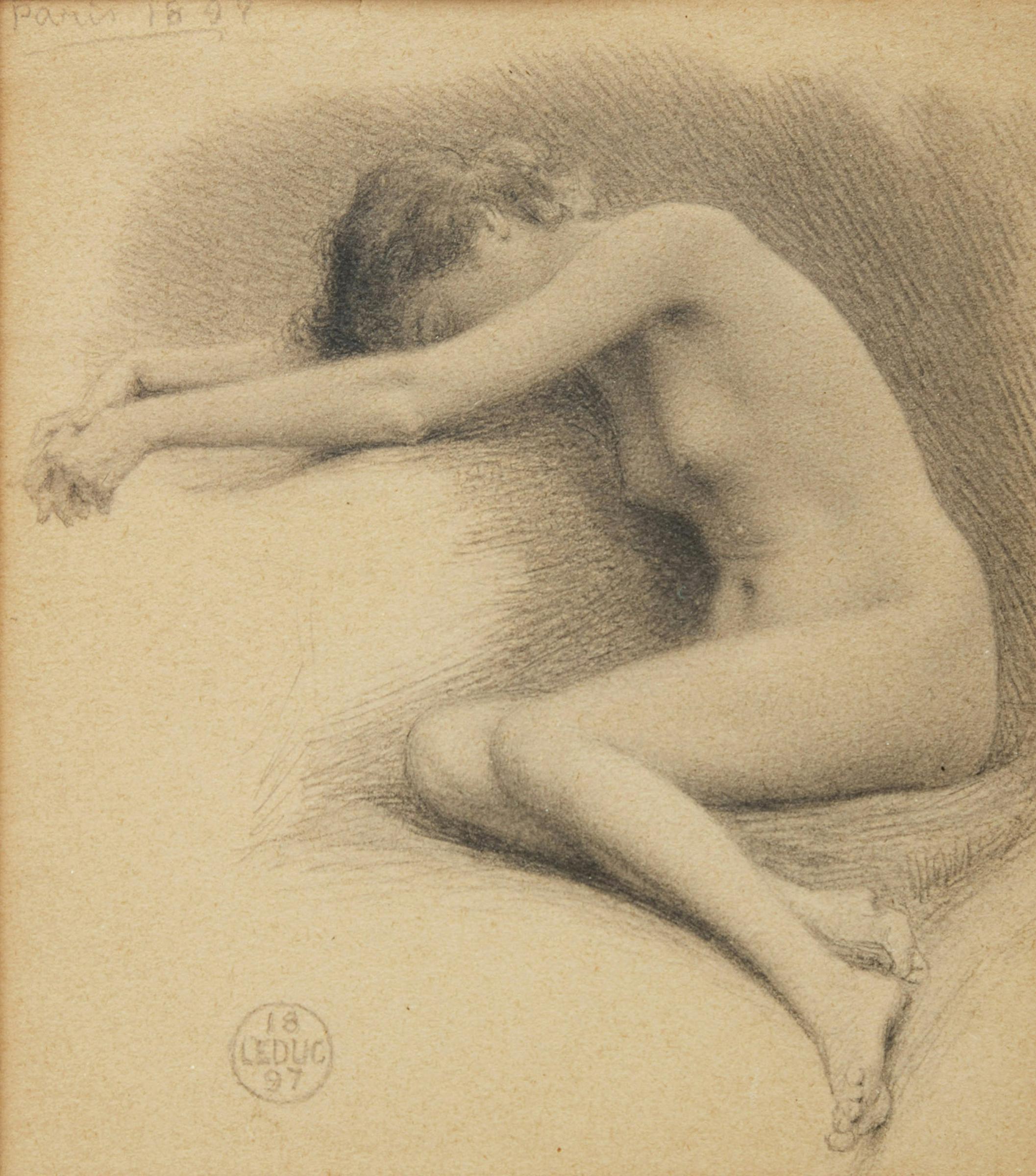 Ozias Leduc (1864-1955) - Étude pour Érato (Muse endormie)