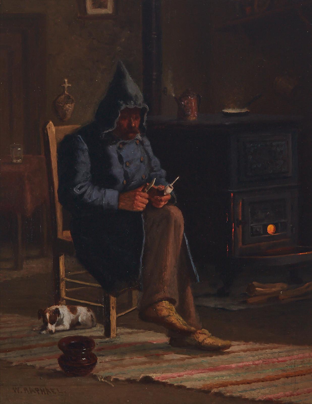 William Raphael (1833-1914) - Habitant Warming