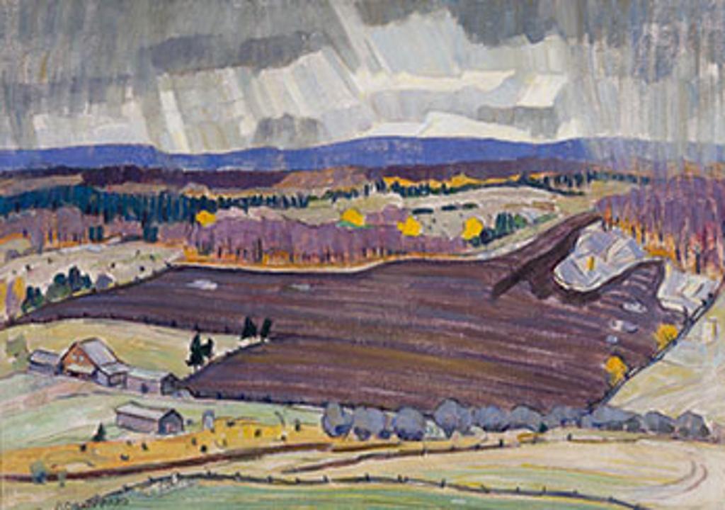 Peter Clapham (P.C.) Sheppard (1882-1965) - Rain Shower in the Countryside