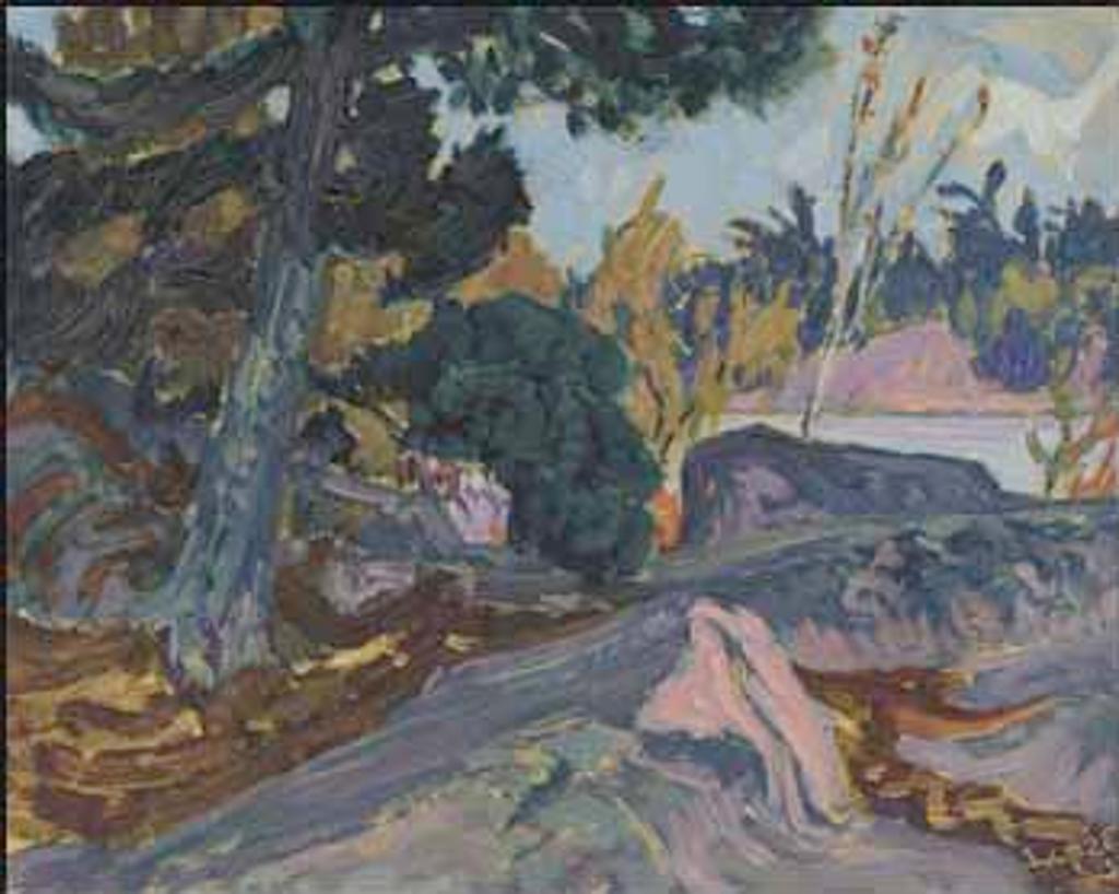 James Edward Hervey (J.E.H.) MacDonald (1873-1932) - Rocks on Mcleans Island