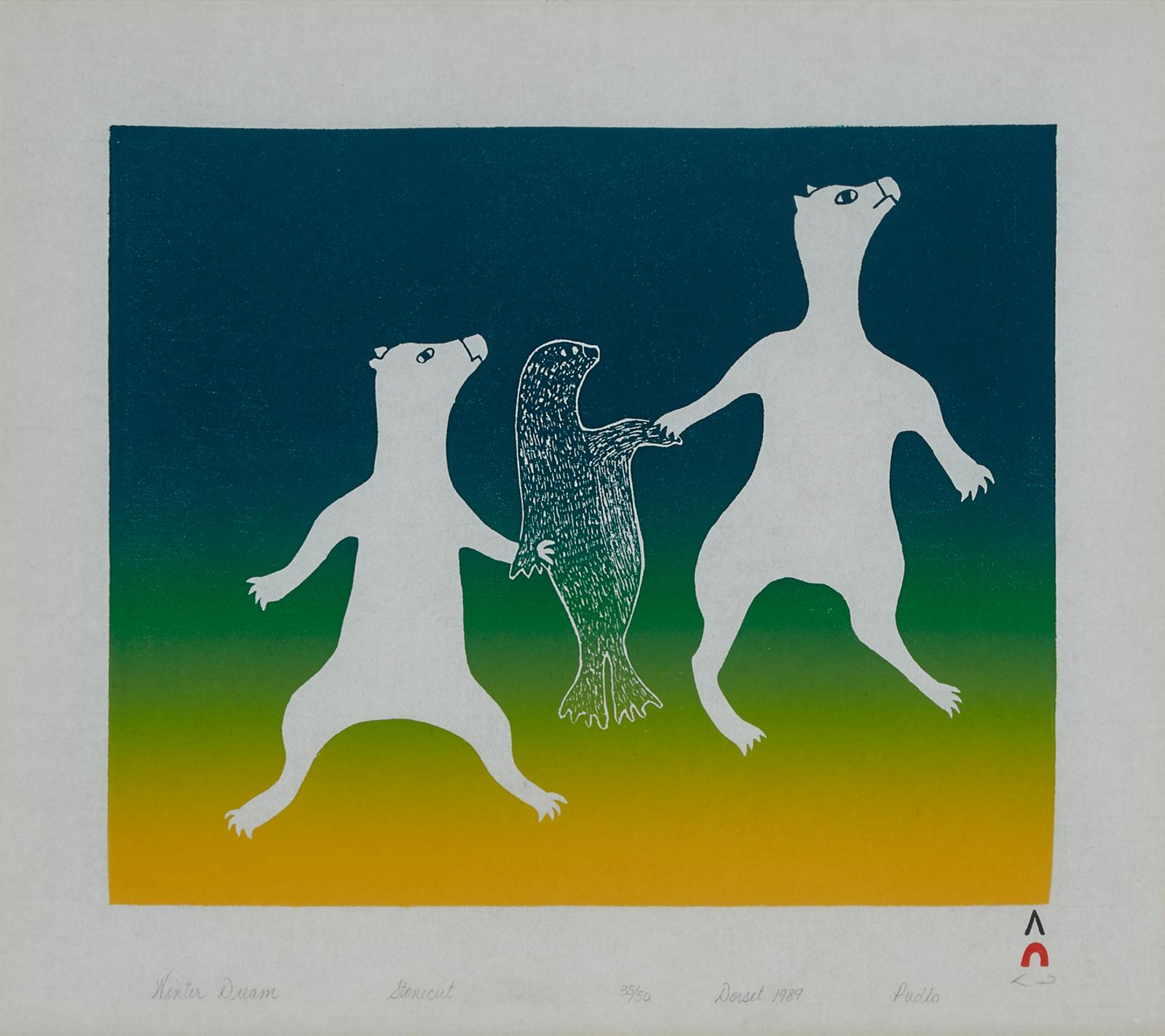 Pudlo Pudlat (1916-1992) - Winter Dream