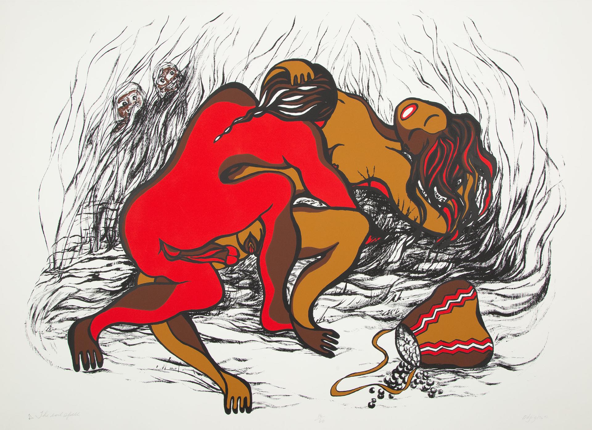 Daphne Odjig (1919-2016) - The Evil Spell