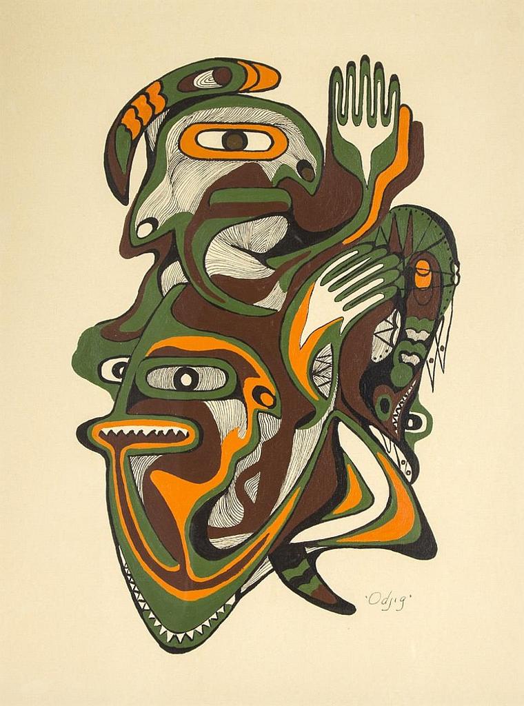 Daphne Odjig (1919-2016) - Untitled - Figures