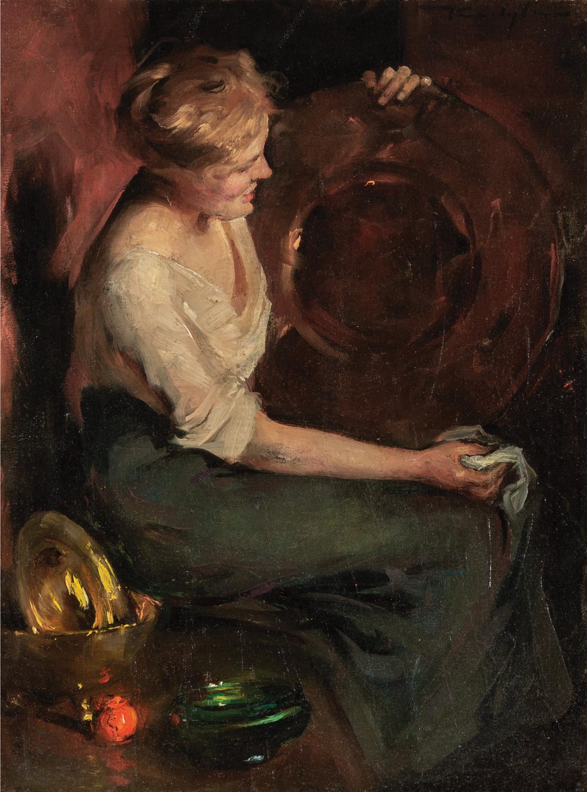 Florence Emily Carlyle (1864-1923) - Brass And Copper, Circa 1916