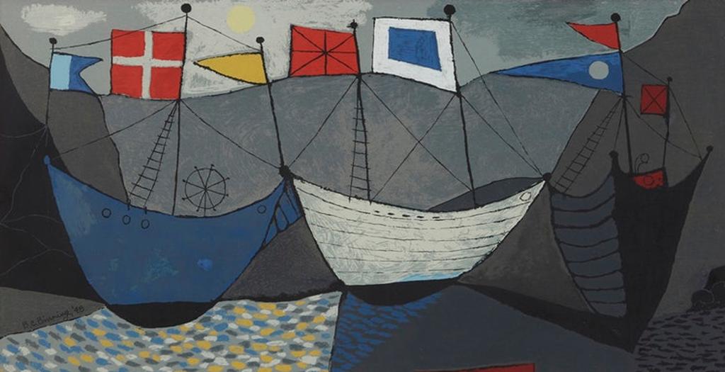 Bertram Charles (B.C.) Binning (1909-1976) - Convoy at Rendezvous