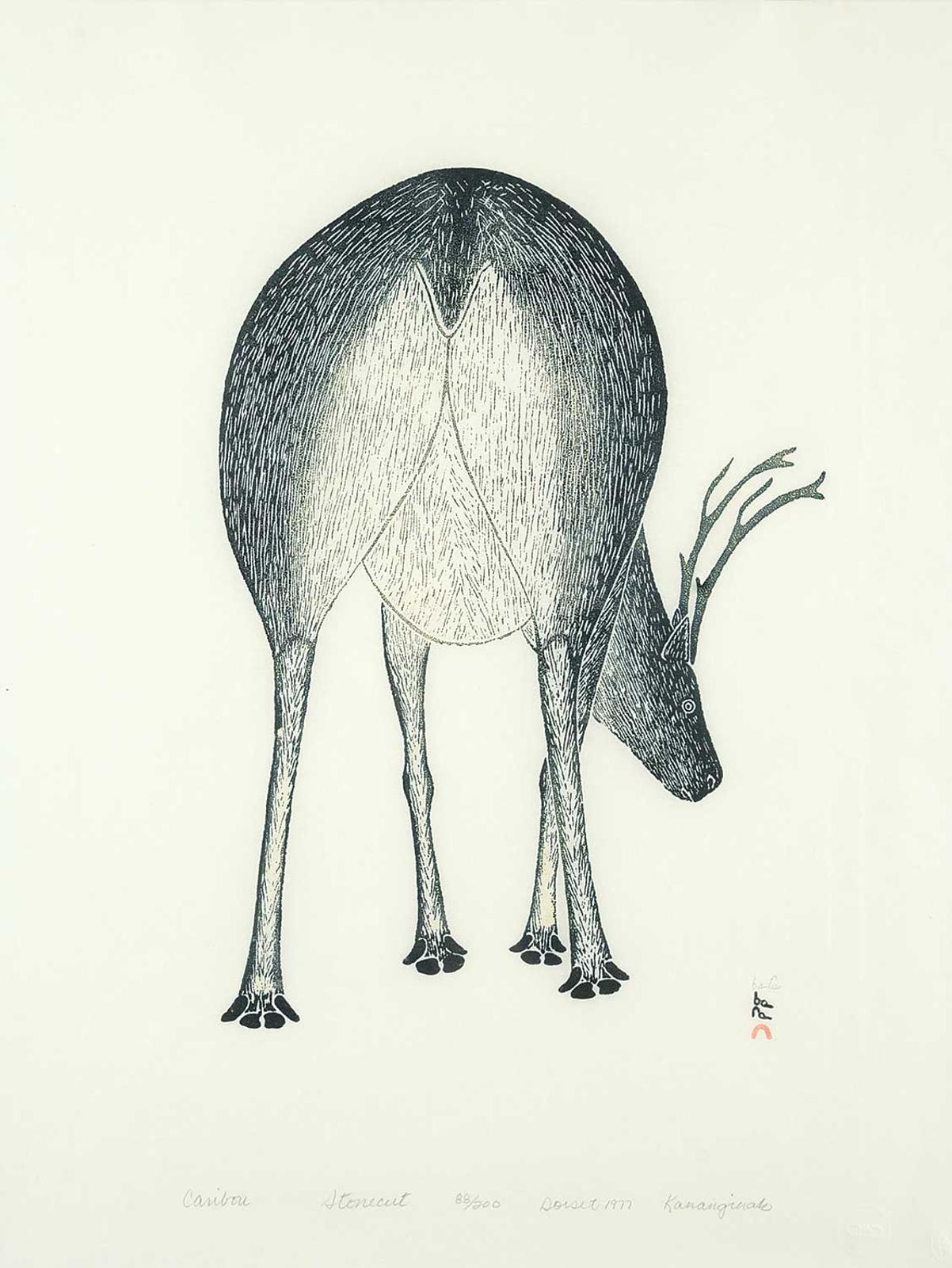 Pootoogook (1887-1958) - Caribou #88/200