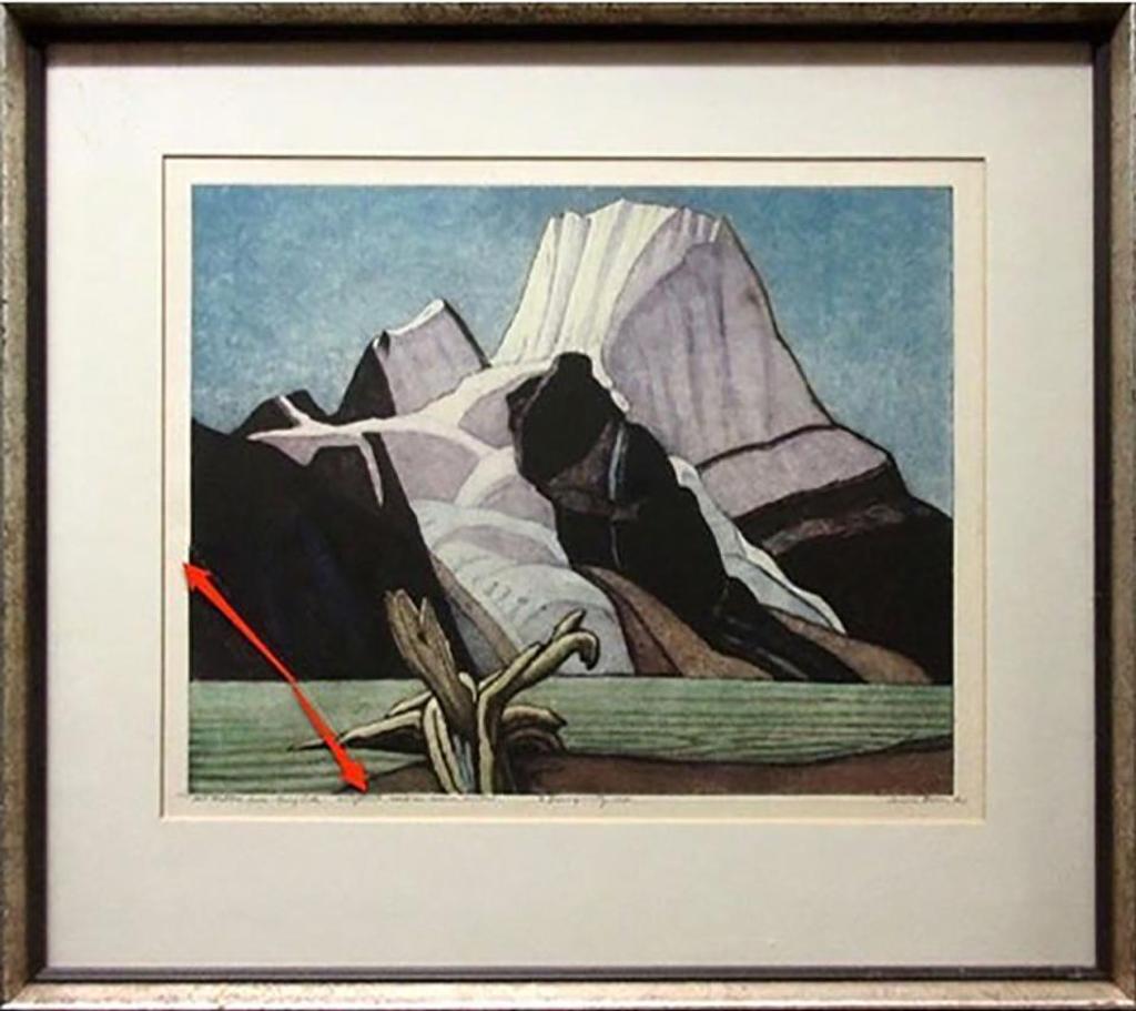 Lawren Stewart Harris (1885-1970) - Mt. Robson From Berg Lake