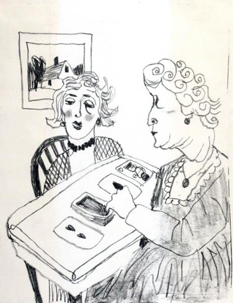 Maxwell Bennett Bates (1906-1980) - Fortune Teller; 1971