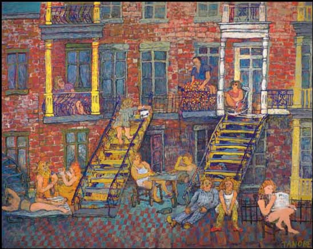 Miyuki Tanobe (1937) - Dimanche, rue Mentana