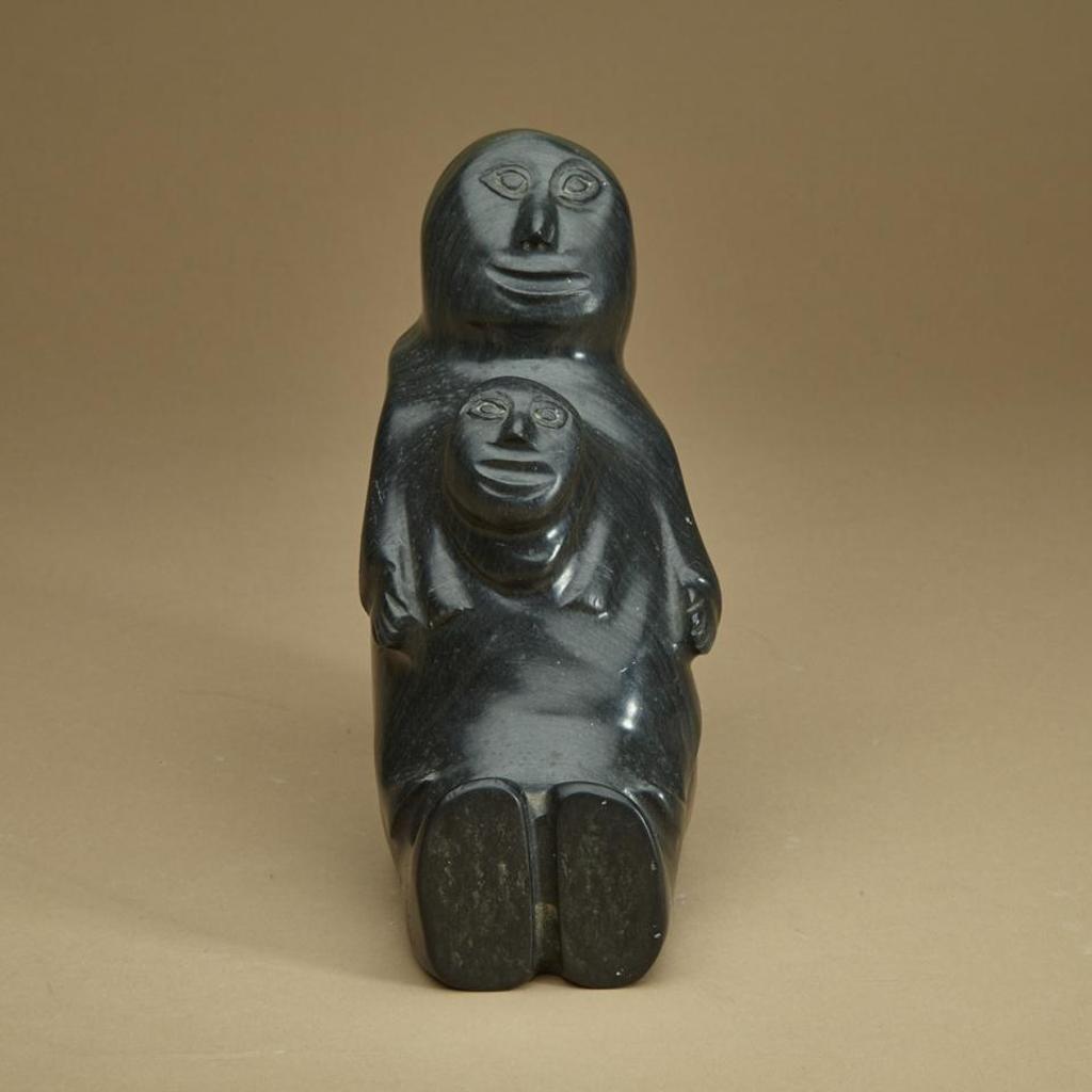 Annie Niviaxie (1930-1989) - Seated Woman With Child In Her Lap