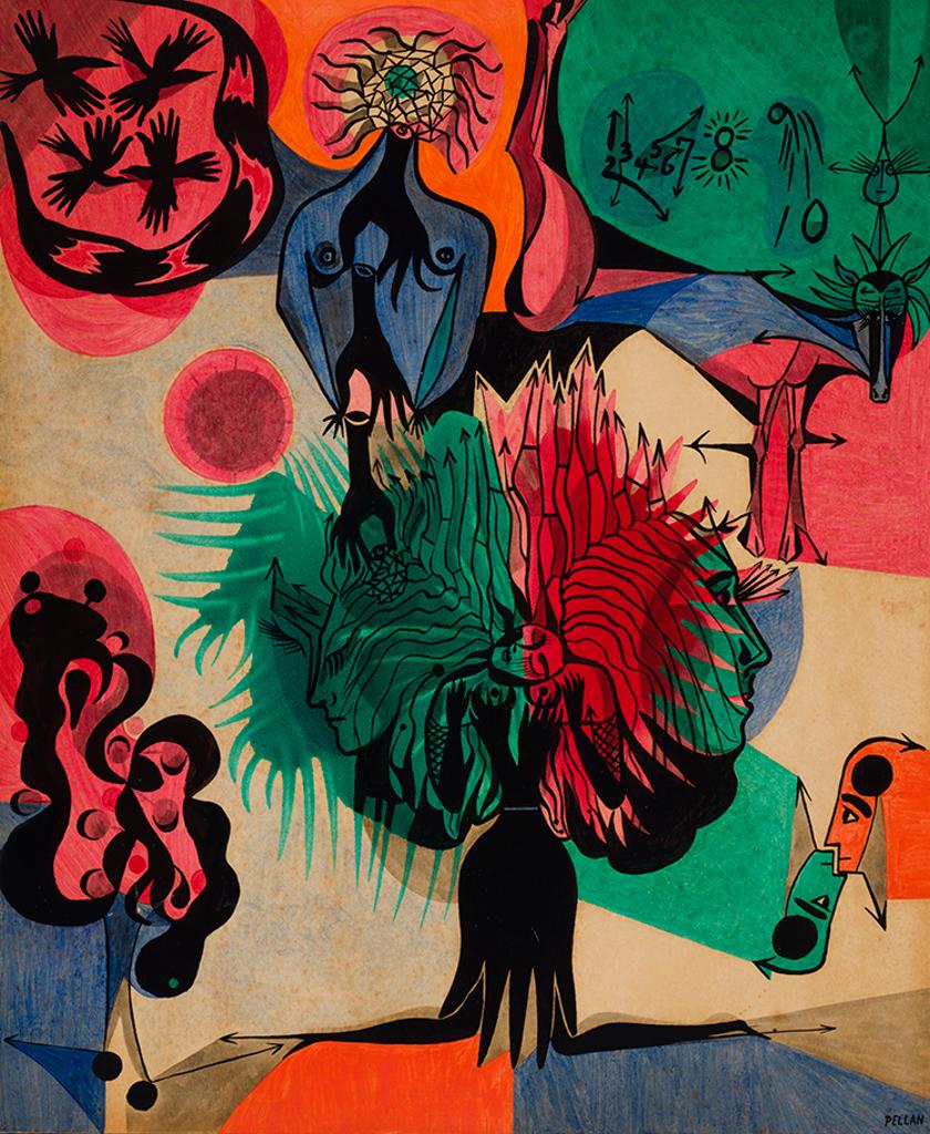 Alfred Pellan (1906-1988) - Les masques