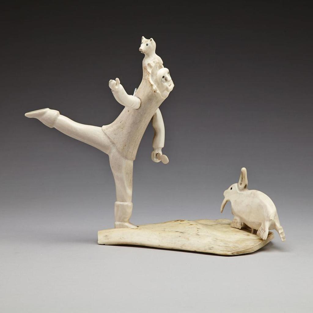 Senak Unatweenuk (1930) - Hunter With Knife On Base