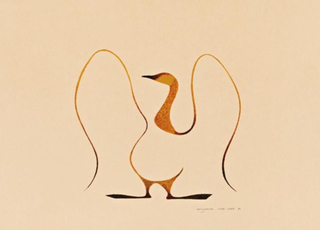 Benjamin Chee Chee (1944-1977) - Ojibwa, Goose, 1975