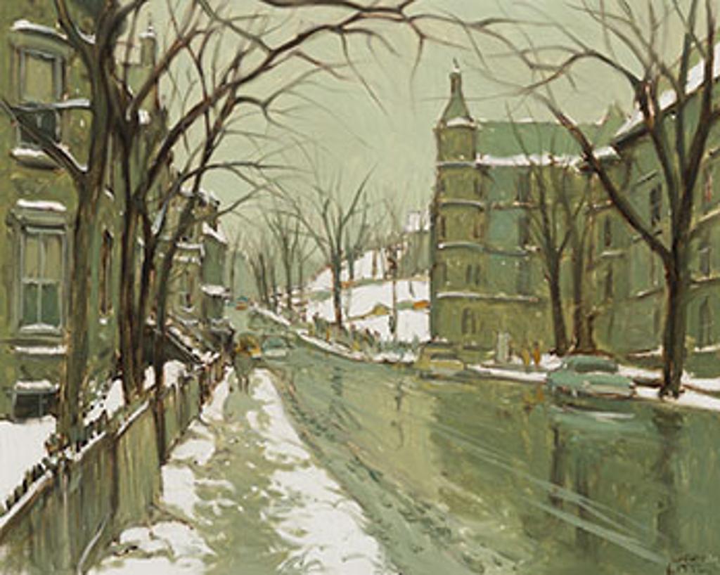 John Geoffrey Caruthers Little (1928-2024) - Pine Avenue, Montreal, coin de rue de l'Université, Hôpital Royal Victoria
