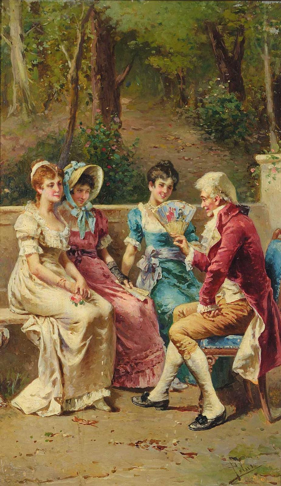 Francesco Peluso (1836-1916) - Untitled - Captive Audience