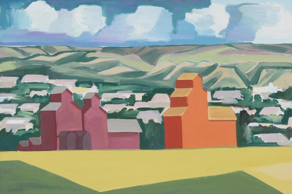 David Pugh (1946-1994) - Grain Elevators; 1979
