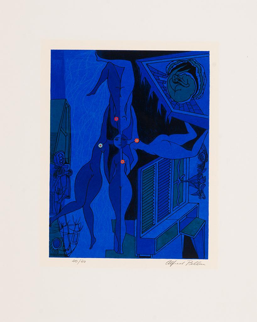 Alfred Pellan (1906-1988) - Blue Nudes