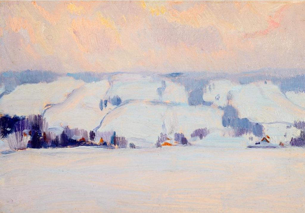 Clarence Alphonse Gagnon (1881-1942) - Hiver, Baie St. Paul (Circa 1920)