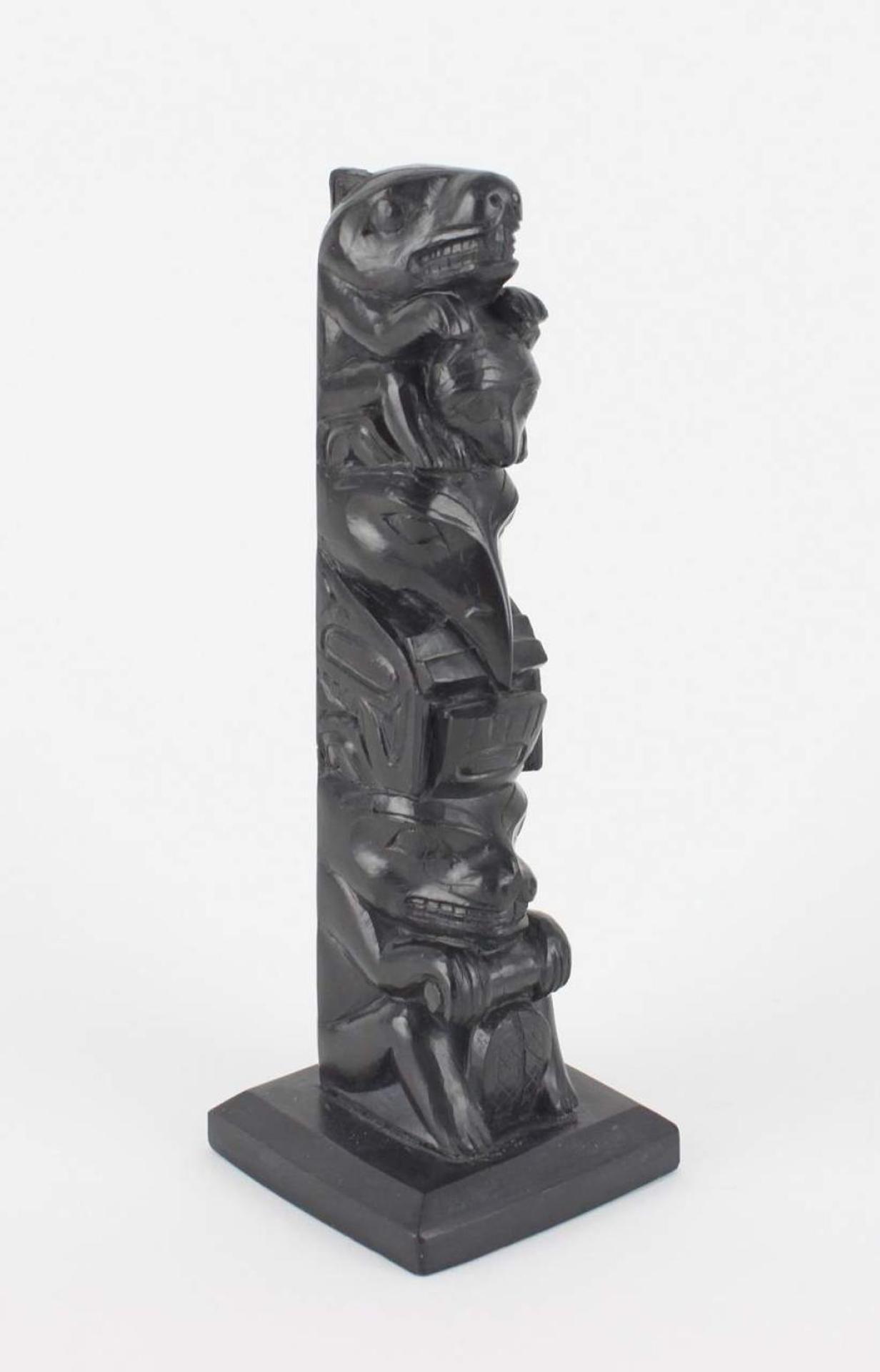 Louis Collinson (1881-1970) - a carved argillite totem pole