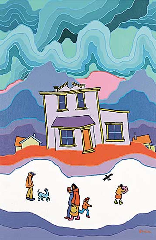 Ted Harrison (1926-2015) - Quiet Afternoon