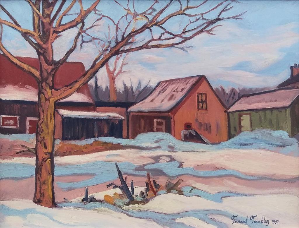 Fernand Tremblay (1932) - Ciel Bleu a Lanoraie, 1987