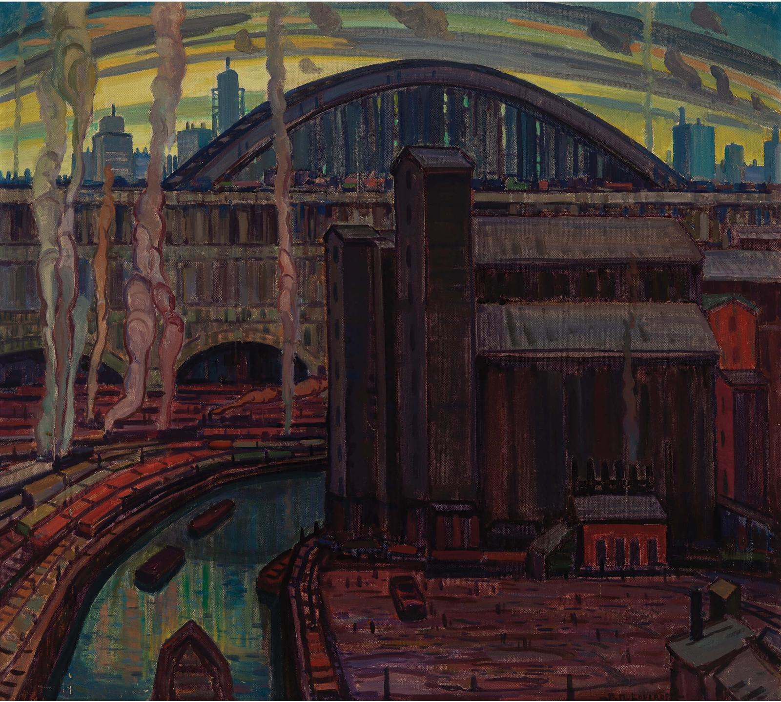 Frederick Nicholas Loveroff (1894-1960) - Tracks And Canals