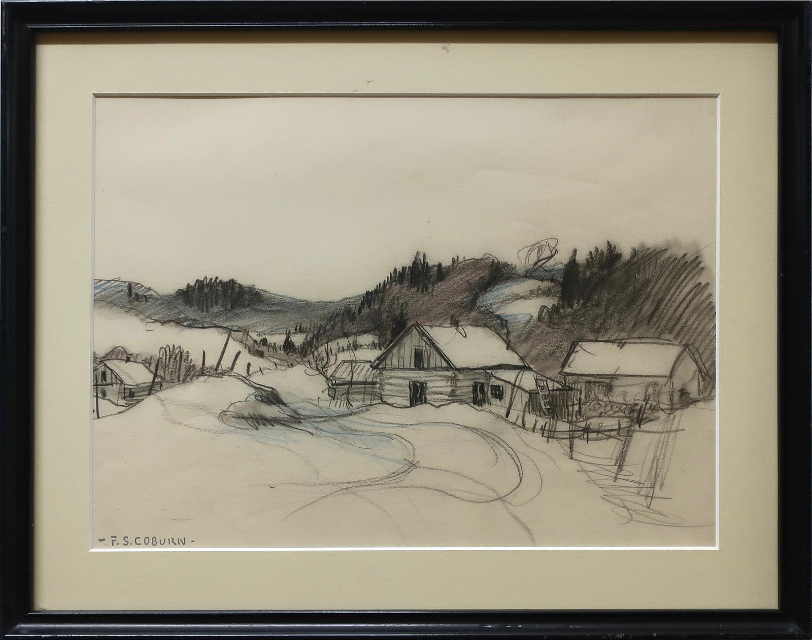Frederick Simpson Coburn (1871-1960) - Untitled (Cabins In Winter)