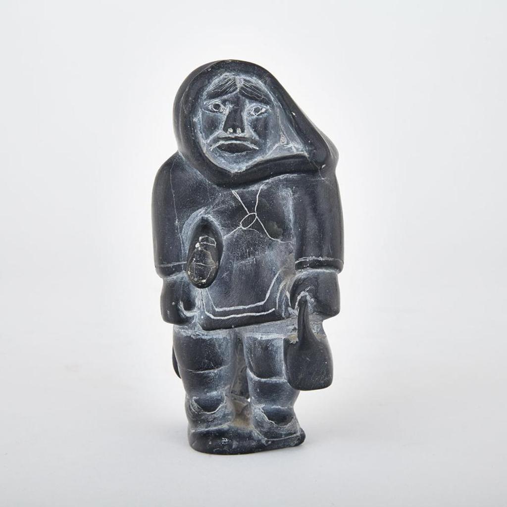 Davidialuk Alasua Amittu (1910-1976) - Woman With Bag And Kamik