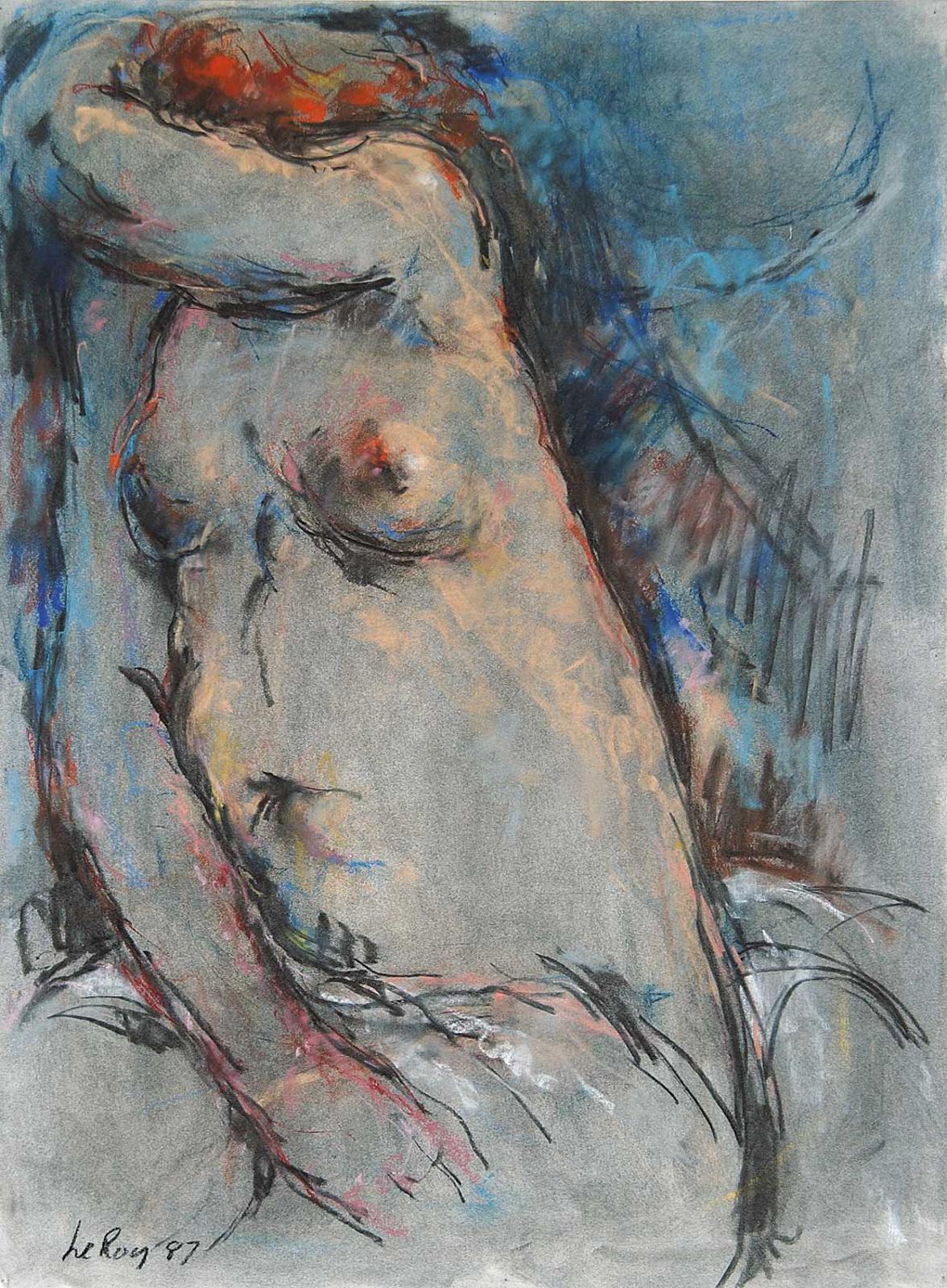 LeRoy Hackett Jensen (1927-2005) - Untitled - Nude with Red Hair