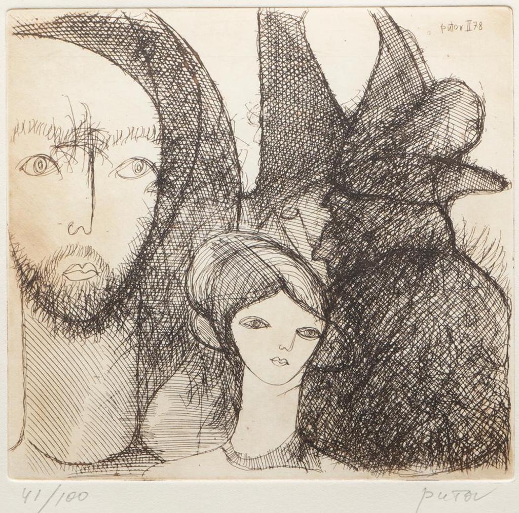 Alexander Putov (1940-2008) - Untitled - Faces
