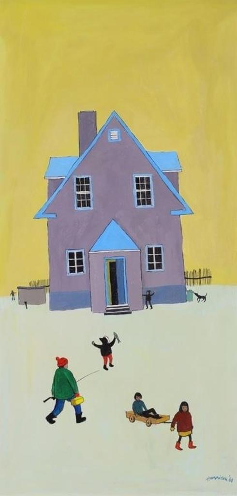 Ted Harrison (1926-2015) - The Teacherage; 1968