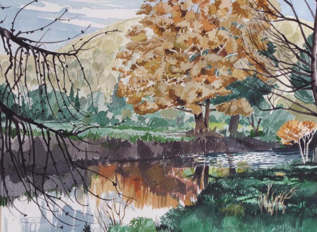 Ted Godwin (1933-2013) - Autumn Stream