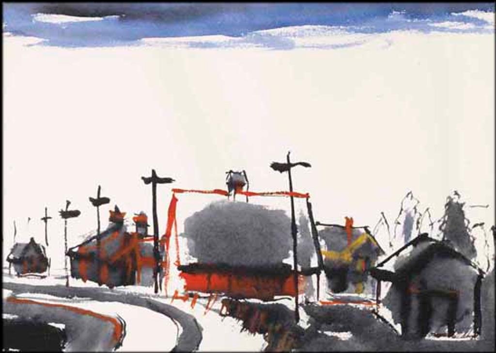 David Browne Milne (1882-1953) - Elevators, Uxbridge, Ontario