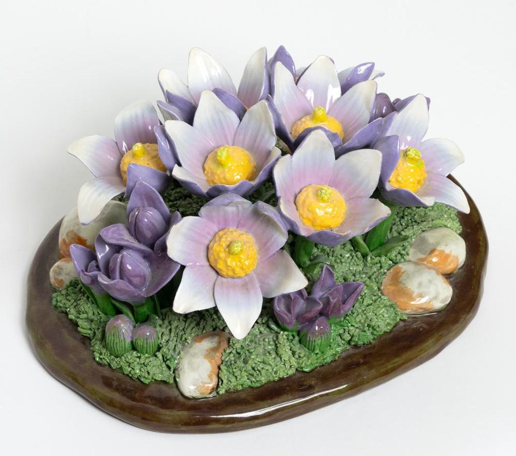 Linda Olafson (1922-1992) - Pasque Flowers