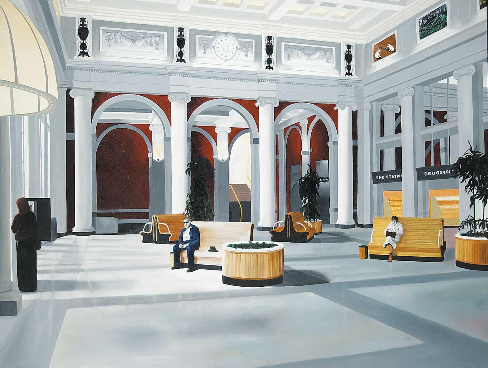 William [Bill] Featherston (1927-2009) - Installation for the Bill Featherston Painting 'Two Dogs with Installation'