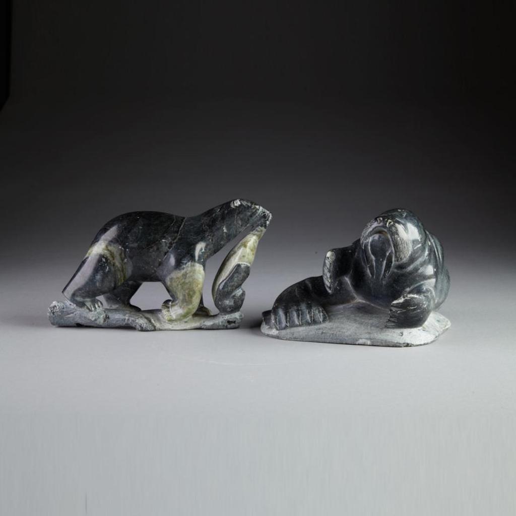 Peter Nauja Angiju (1932) - Unidentified, Seal; Bear Carrying Seal
