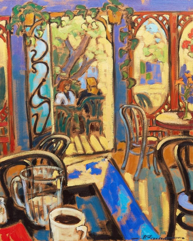 Jeannette Perreault (1958) - Porte ouverte sur la terrasse