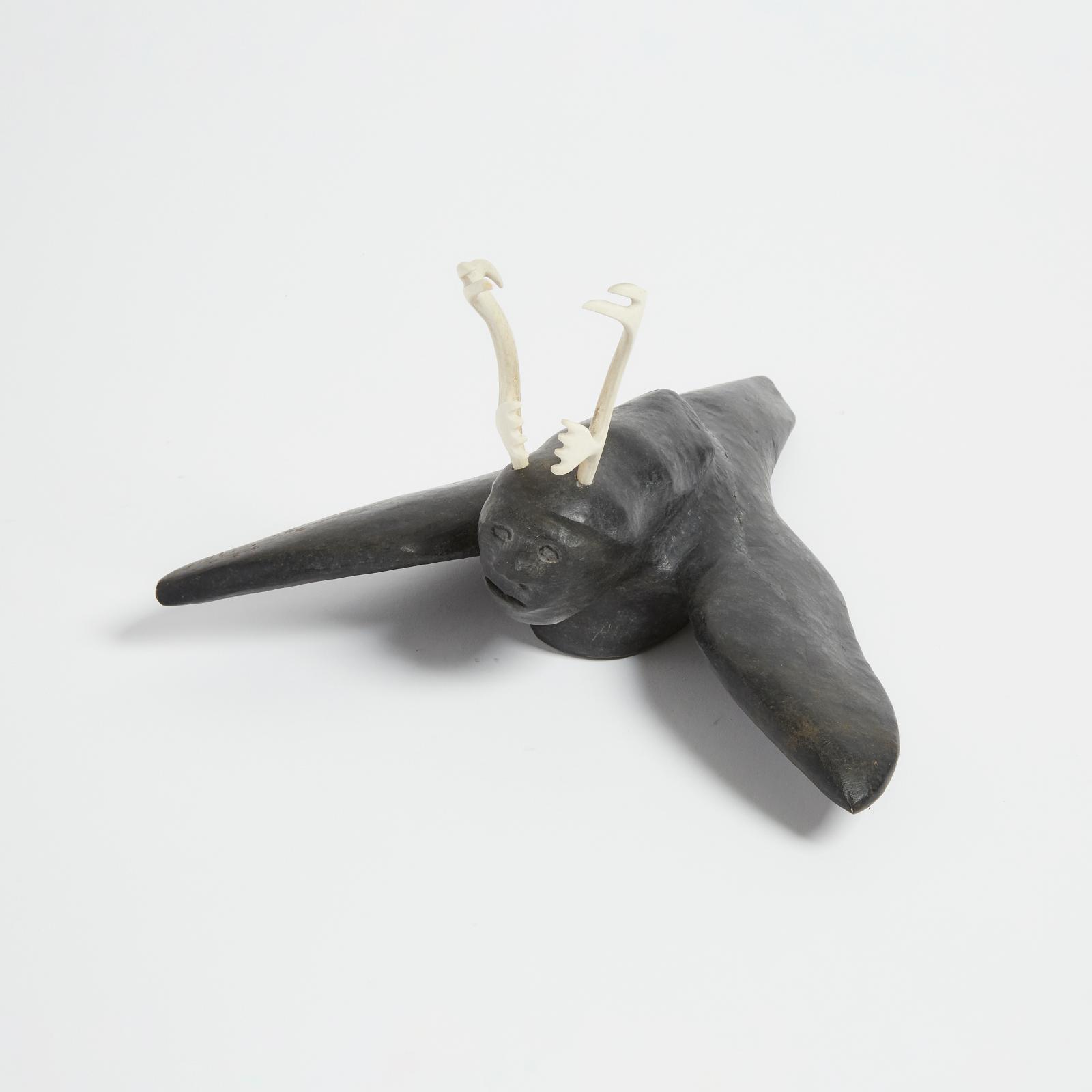 Josiah Nuilaalik (1928-2005) - Shaman In Flight/Transformation