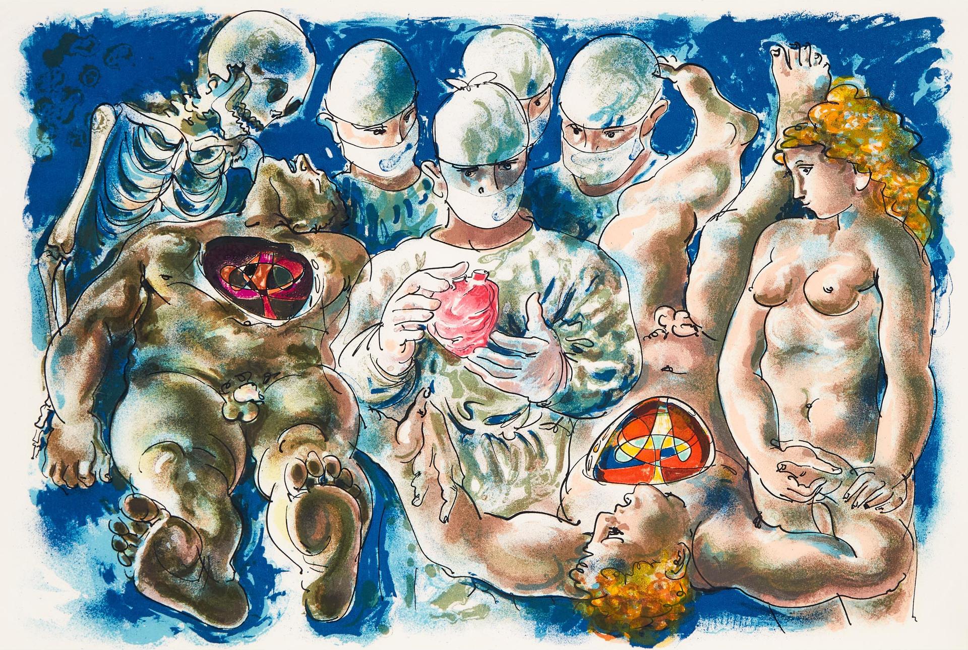 Hans Erni (1909-2015) - Réplique Du Miracle Des Saints Come Et Damien
