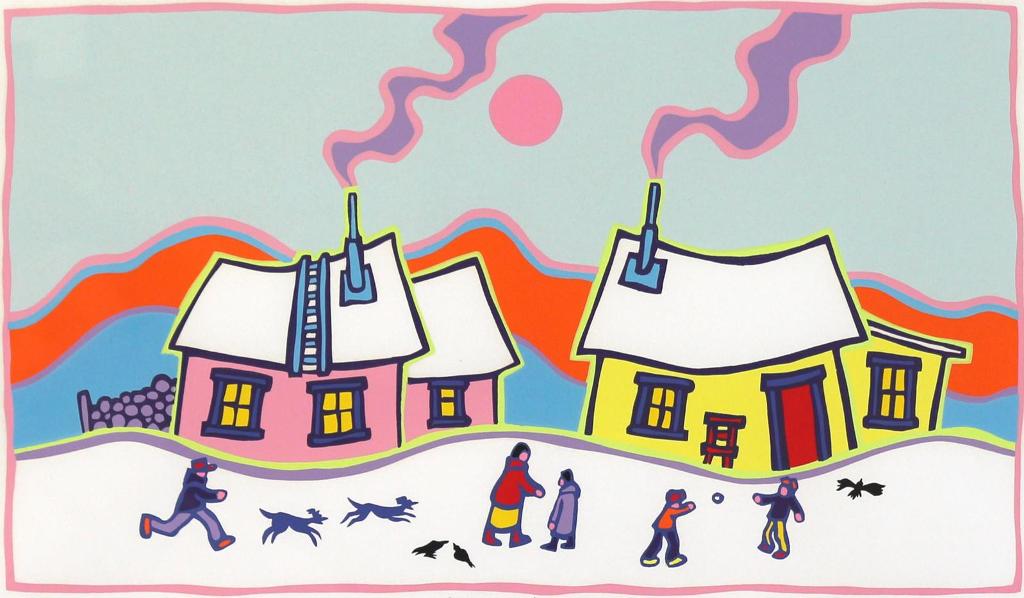 Ted Harrison (1926-2015) - Thirty Below; 1984