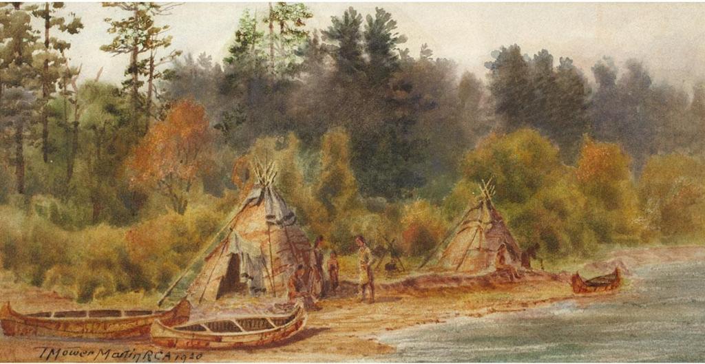 Thomas Mower Martin (1838-1934) - Indian Encampment