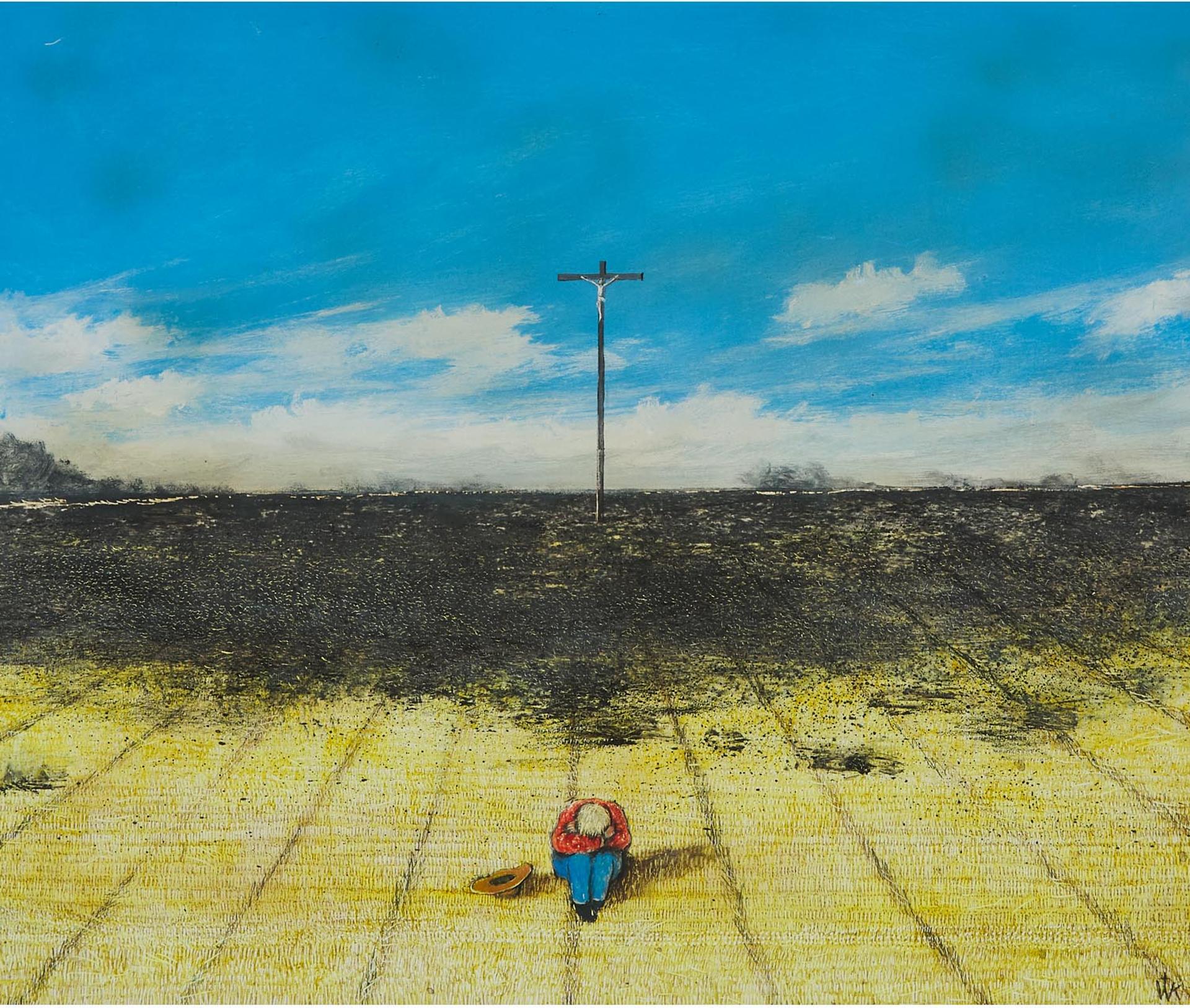 William Kurelek (1927-1977) - Mystic Prairie Theme, 1976
