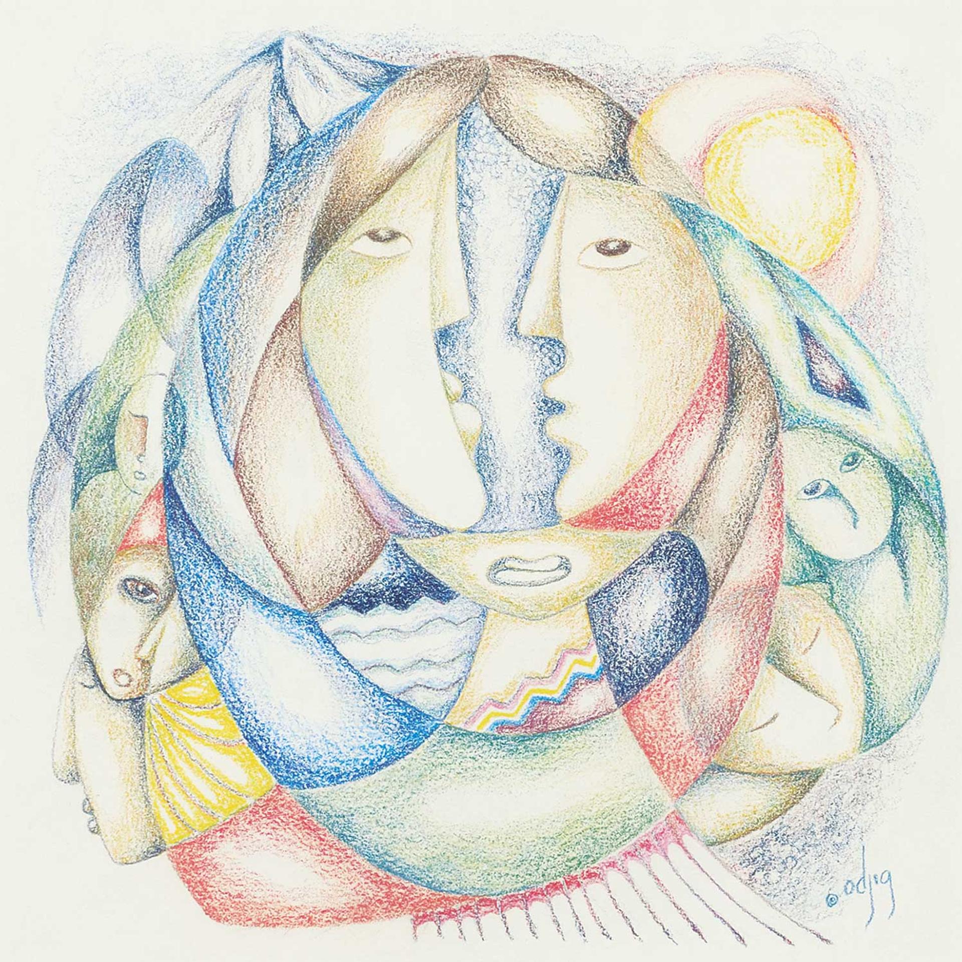 Daphne Odjig (1919-2016) - Ours are the Silent Ways