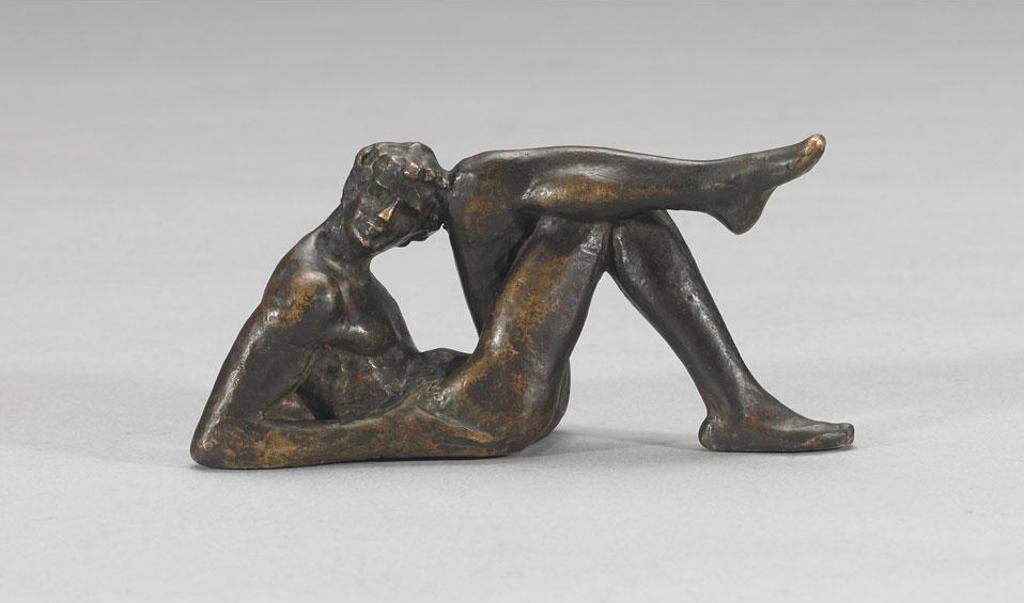 Robert Tait Mckenzie (1867-1938) - Acrobat, Supine Curl, Legs Crossed