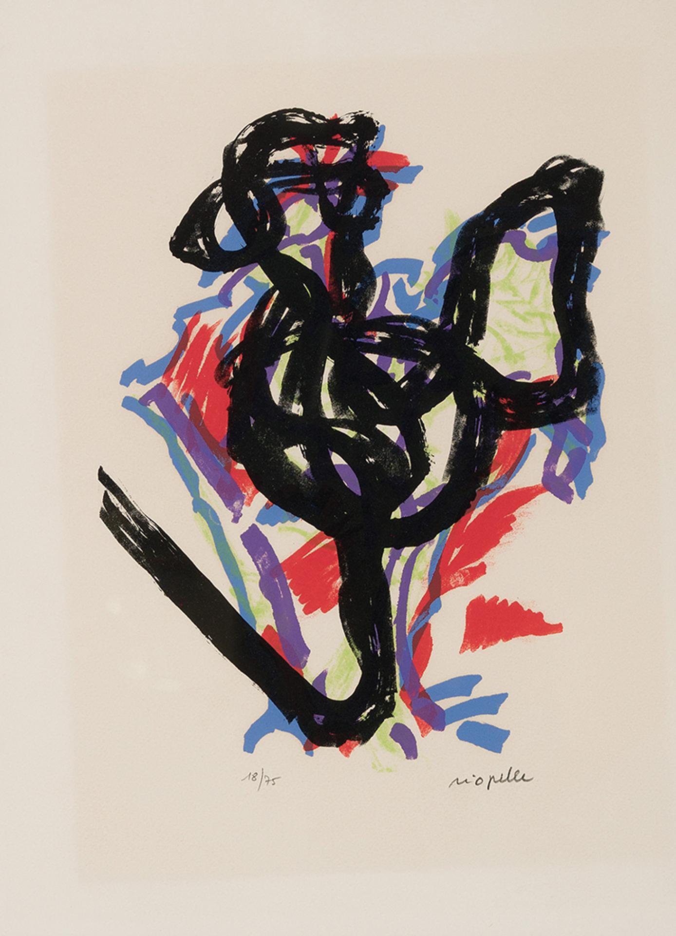 Jean-Paul Riopelle (1923-2002) - Parler de corde, Le Coq