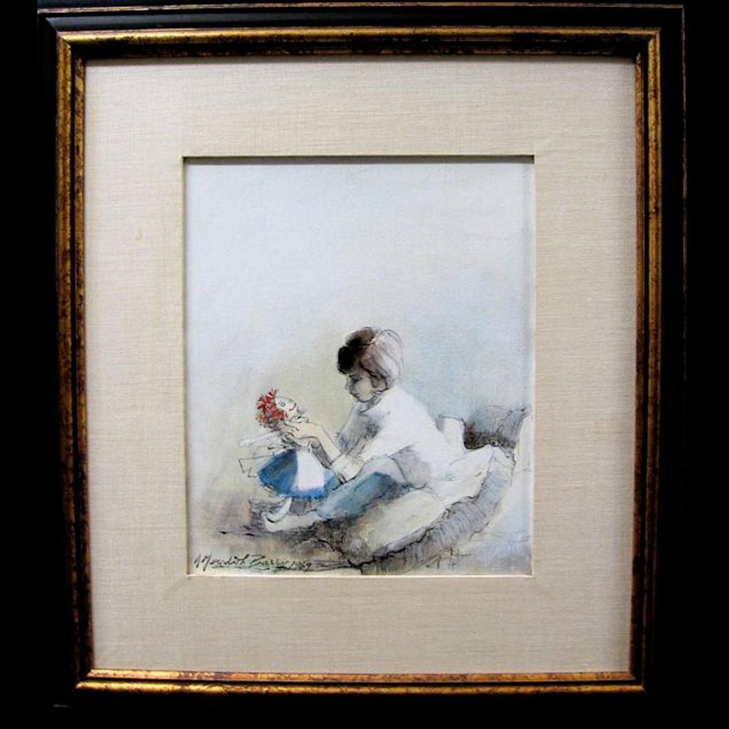Anne Meredith Barry (1932-2003) - Sick In Bed
