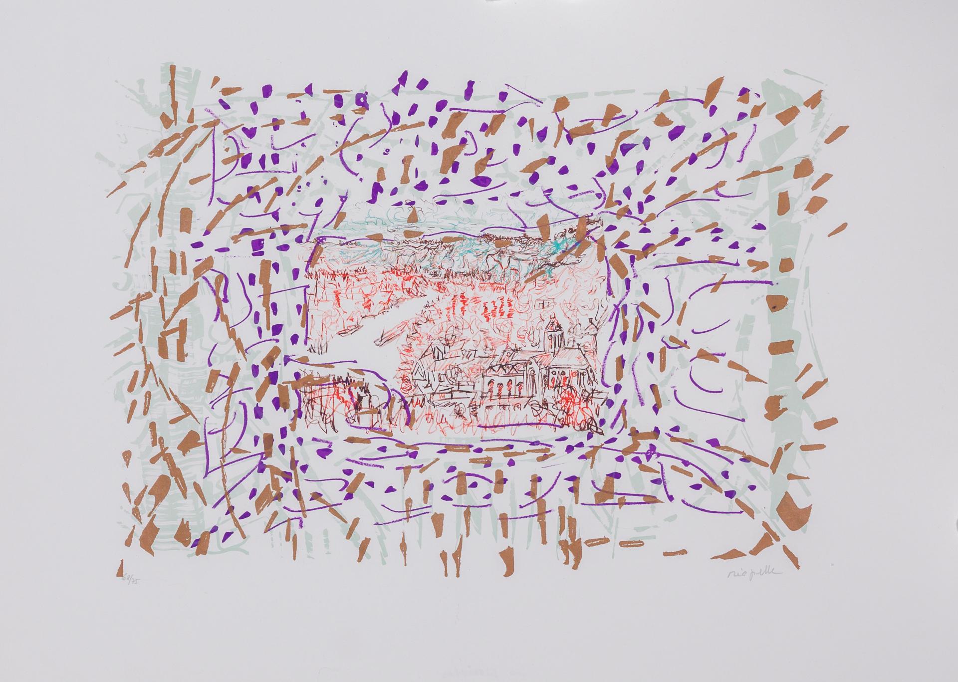 Jean-Paul Riopelle (1923-2002) - Les péniches, 1985