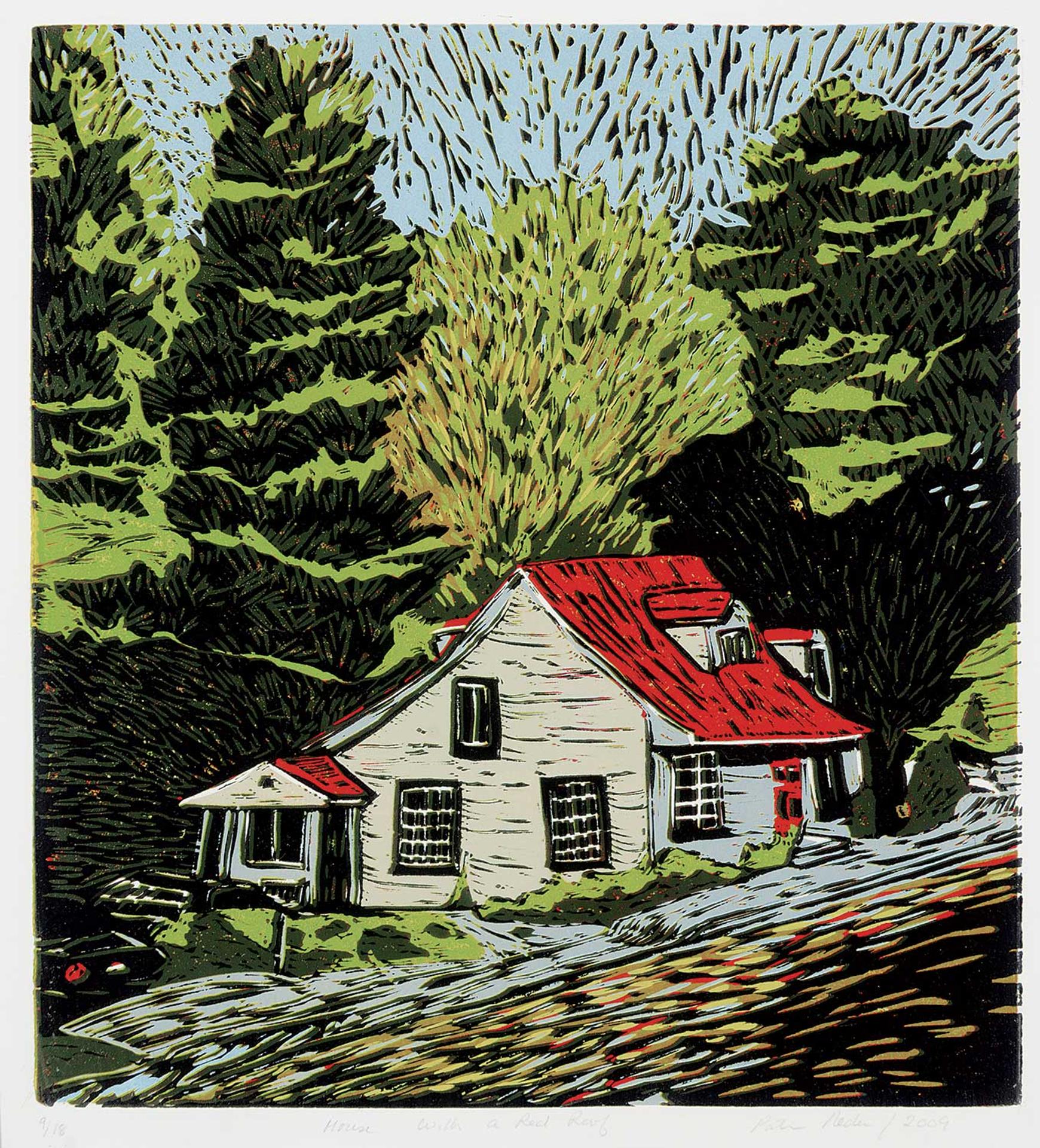 Peter Nedin - House with a Red Roof #9/18