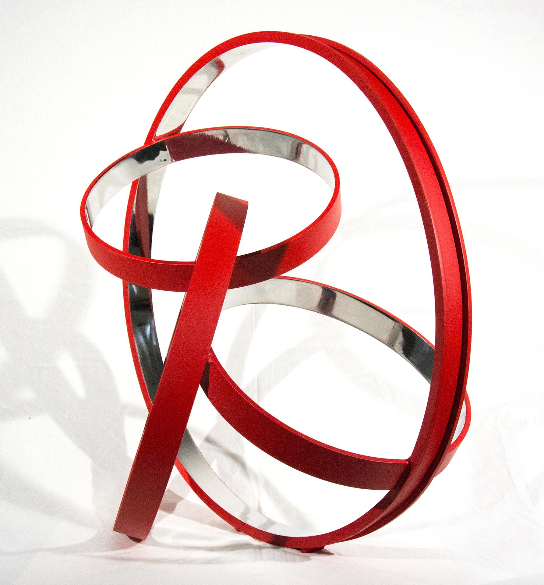 Philippe Pallafray - Four Ring Temps Zero Red, 2019