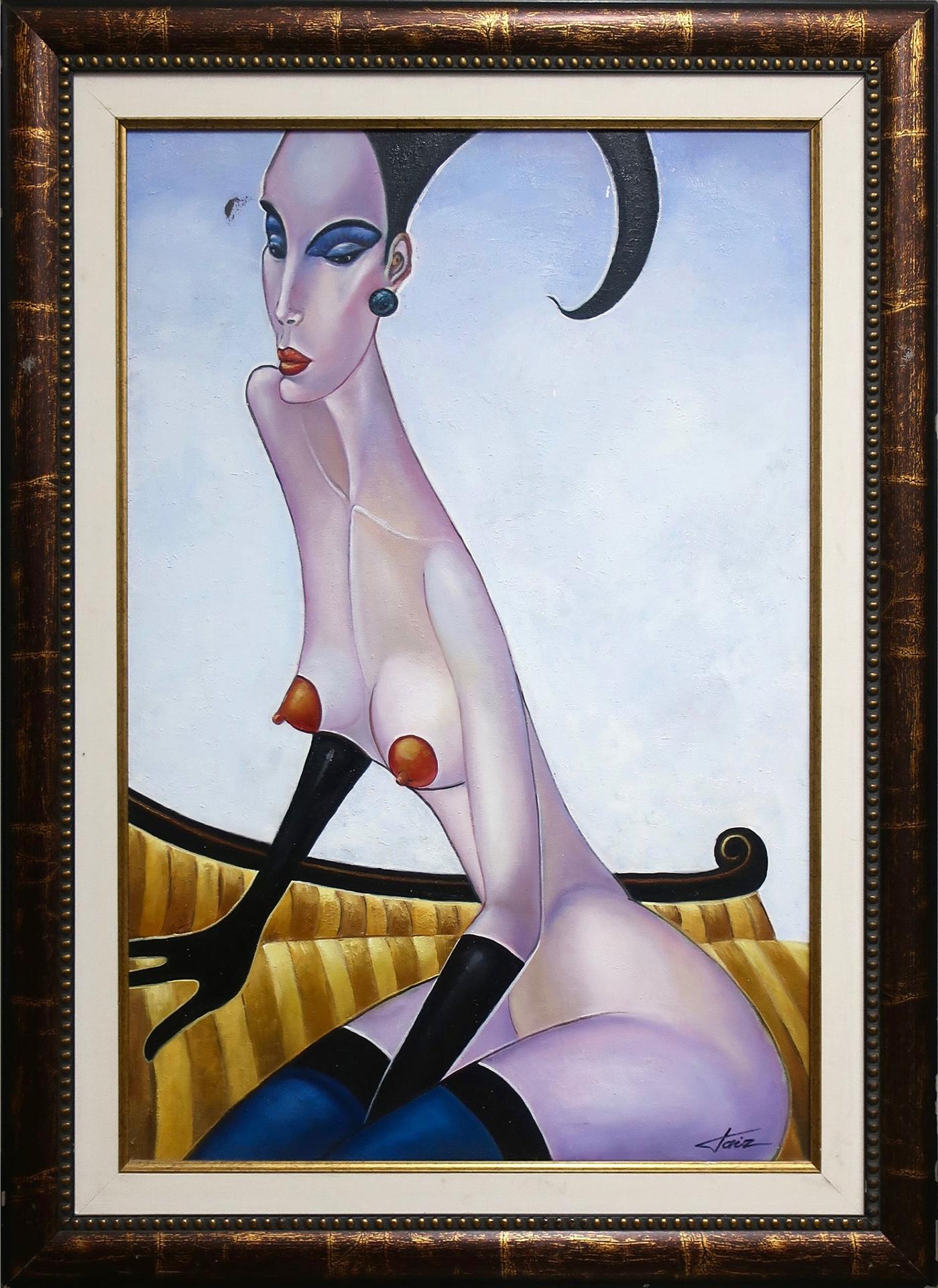 Jaiz - Seated Nude On Settee